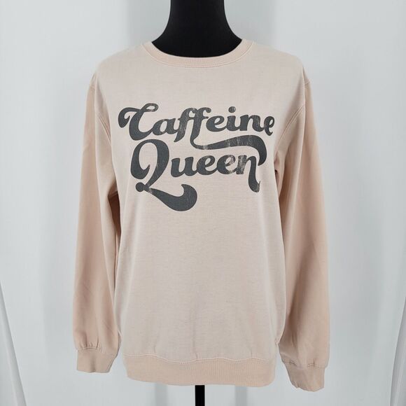 Cold Crush Sweatshirt Juniors Large Caffeine Queen Soft Fleece Pullover NEW - Picture 1 of 9